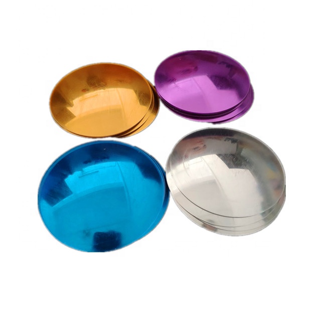 Custom color plastic convex mirror Red blue gold purple