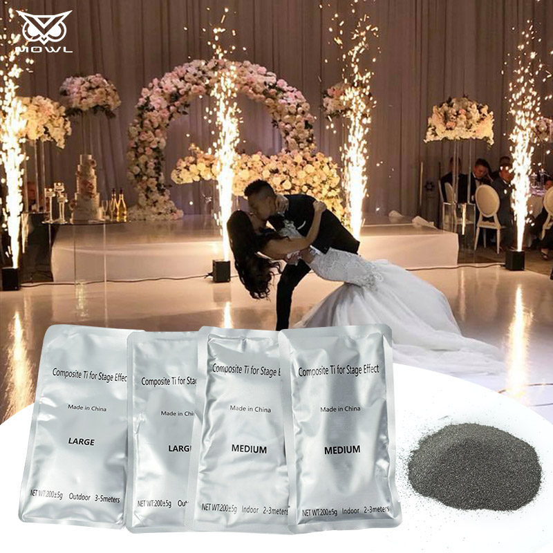 200g Bags Spark-powder Smokeless Sparkler Composite Titanium Ti Powder for Stage Effect Cold Spark Machine