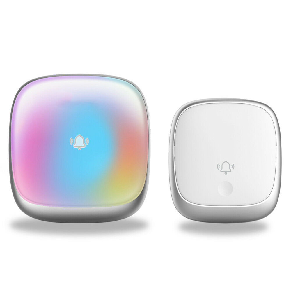 1000 feet long distance AC plug chime door bell self powered battery free wireless smart doorbell for deaf