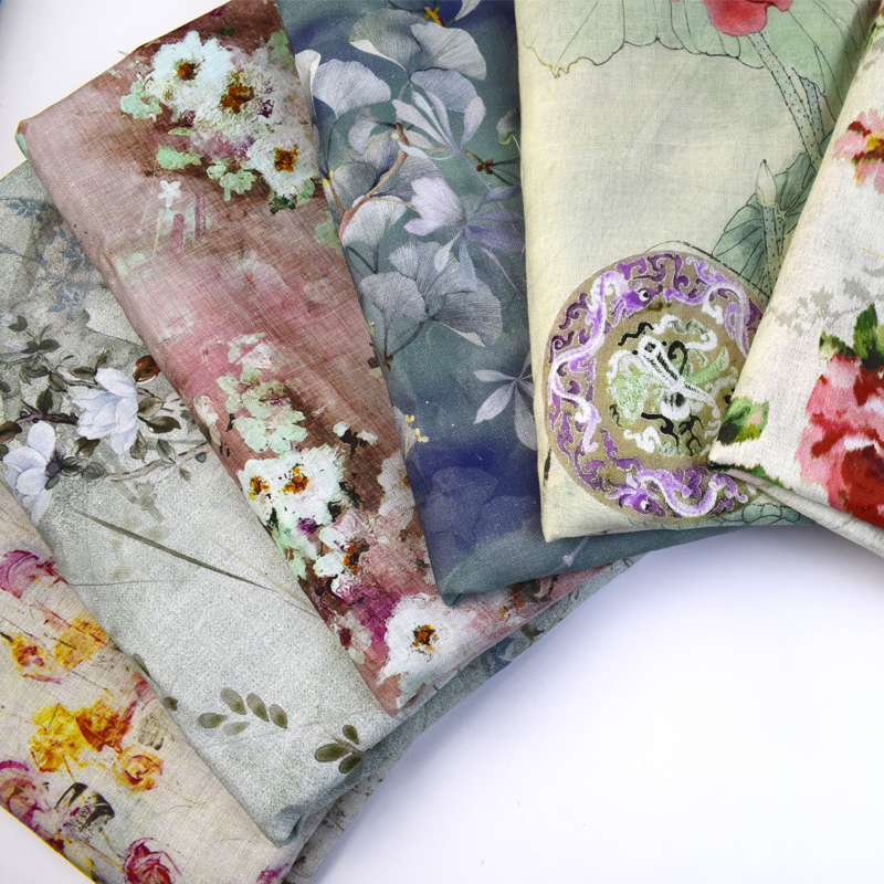 Fabric Wholesale Pima Cotton Fabric Chiffon Hemp Linen Fabric