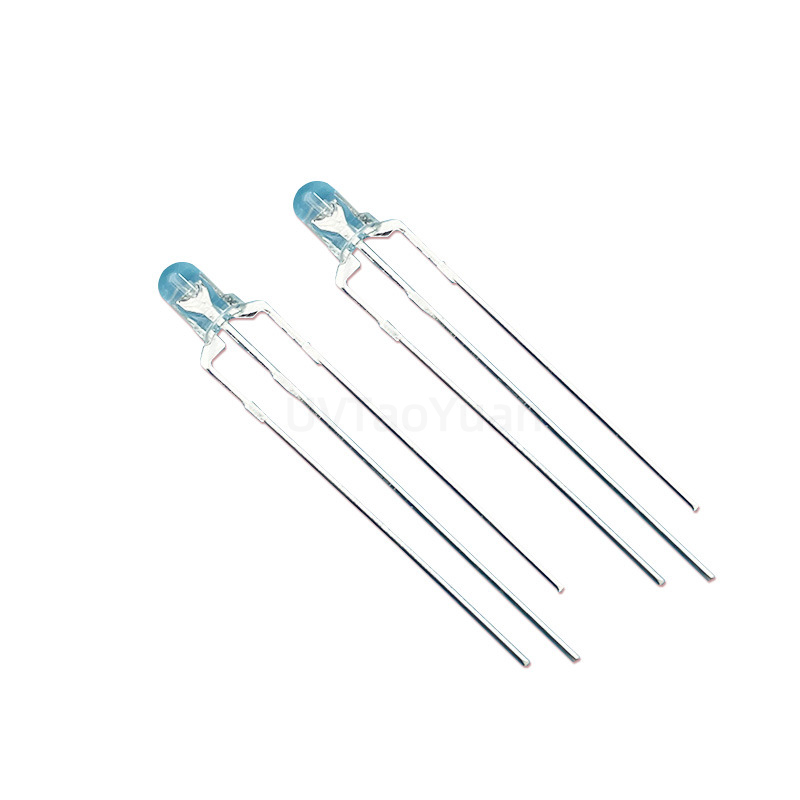 3 Pins 3mm 5mm Bicolor RED & Green Light Emitting Bi-color Common Cathode LED Diode Dual Color LED