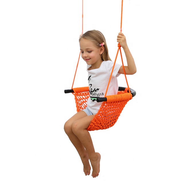 Hanging toy swing seat for home and kids outdoor playground with load bearing up to 300 kg