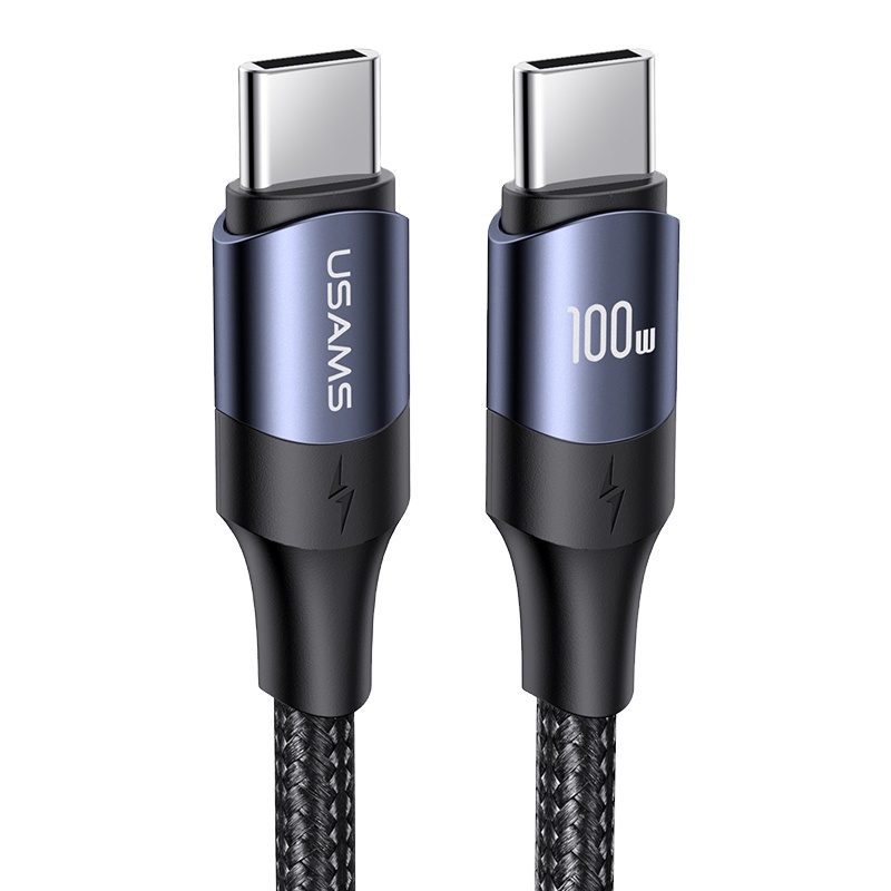 USAMS wholesale Oem 1.2m 2m 3m 100W Quick Fast Charging Type-c Usb Data Cable Type C Fast Cable With Box For laptop/tablet/phone
