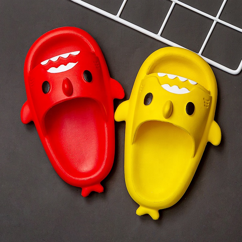 Cheerful Mario Anti-slip Kids'Shark Slippers Sandals girl boy shoes