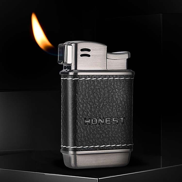 New Gas Lighter Pipe Lighter Oblique Fire Metal Butane Gas Cigarette Lighters Refilled Smoking Accessories