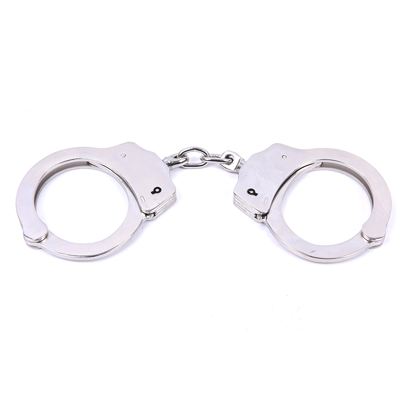 Factory price wholesale anhua carbon steel material police handcuffs sets