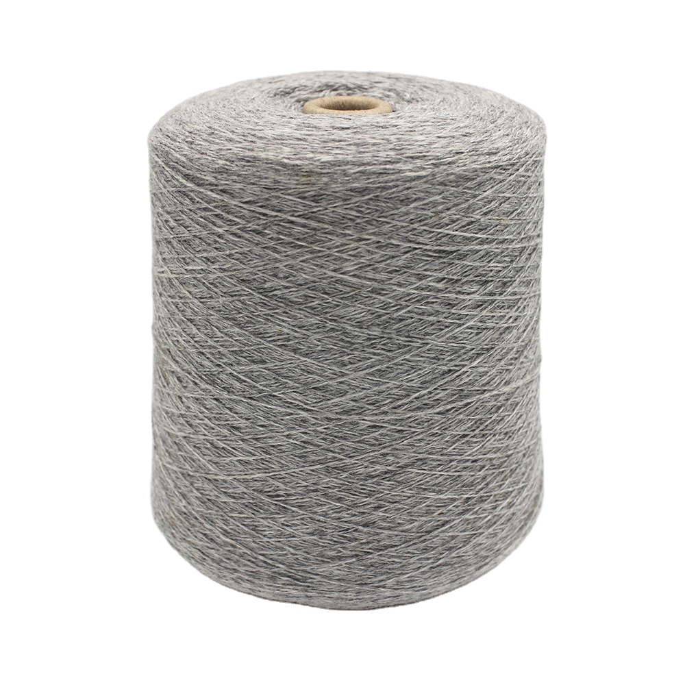 High Quality Custom Eco-Friendly Recycled Melange Red Dye Yarn With Silk Roving Blend Combed Roving Fiber