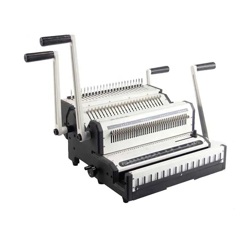 56 holes 500 sheets Manual Comb and 3:1 wire calendar binding machine