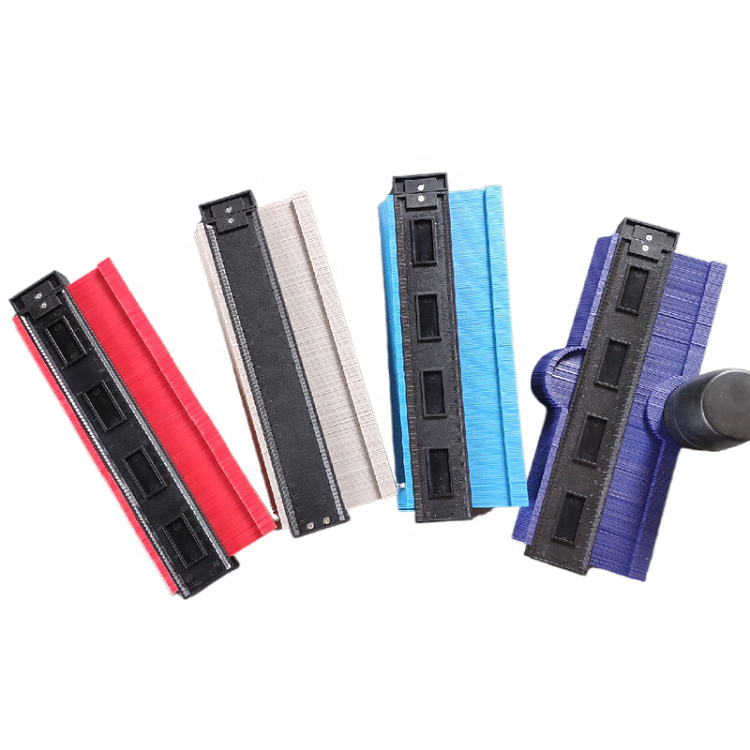 House decoration tile measuring tool contour gauge 10 Inch plastic profile contour gauge
