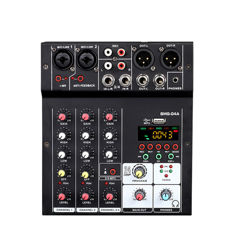 Контроллер DJ BMG, микшерная консоль, USB с аудио интерфейсом для компьютерной записи