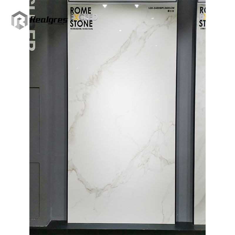 Realgres 1200x2400 Размер плитка для ванной комнаты дешевая Белая Мраморная напольная фарфоровая плитка большого формата керамическая плитка
