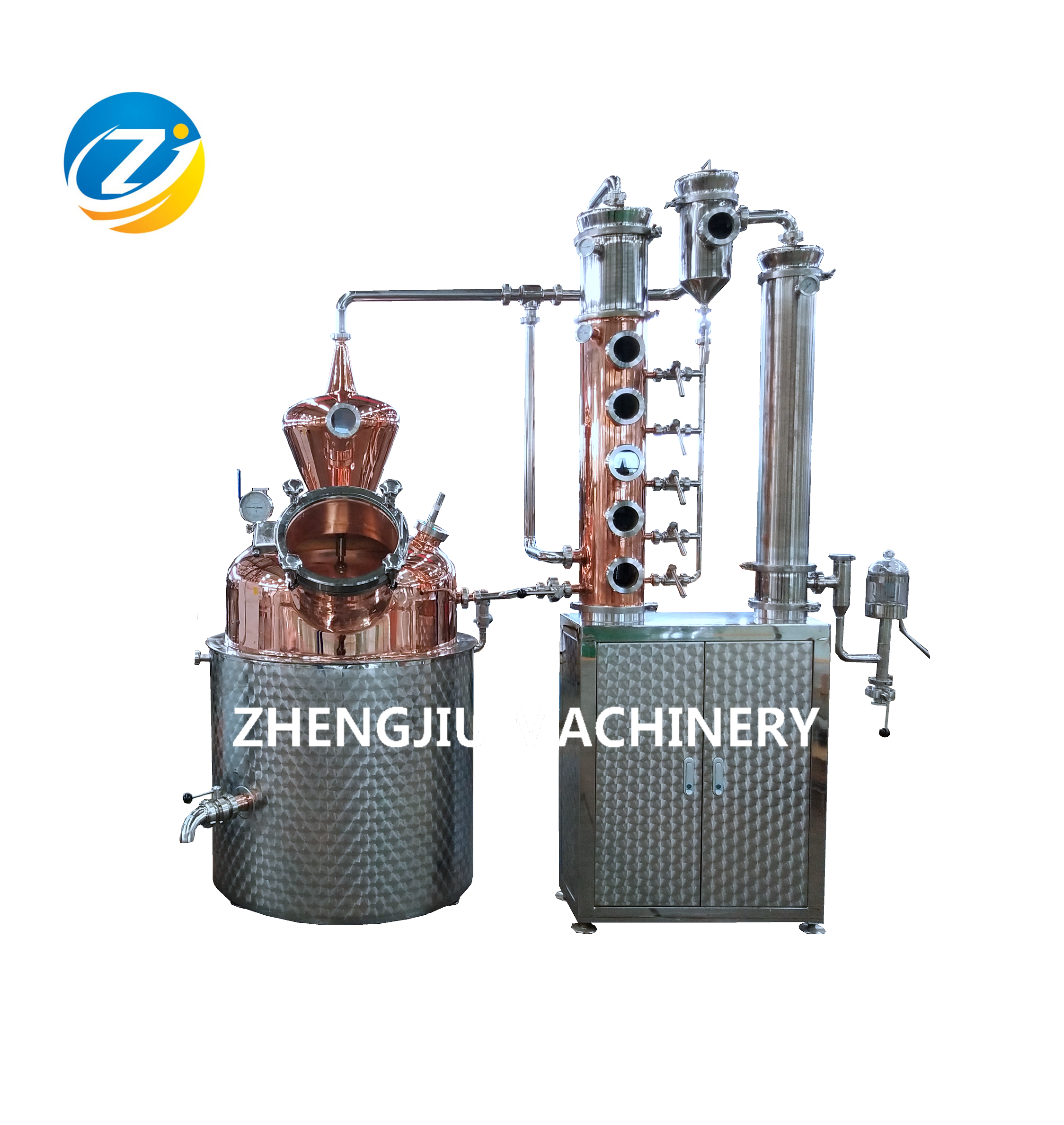 Паровое нагревательное медное дистилляционное оборудование alembic pot still другая Дистилляция напитков