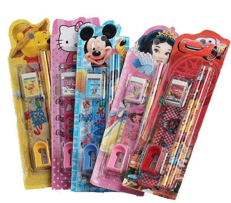 Creative stationery children's prize student stationery set gift box primary school student supplies 5 piece school stationery b