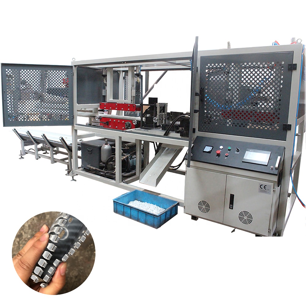 Fully automate PVC profile punching machine for cable duct
