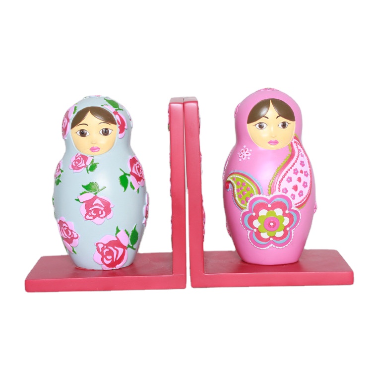 Смола ручной работы цветок живопись бабушка Кукла Bookends