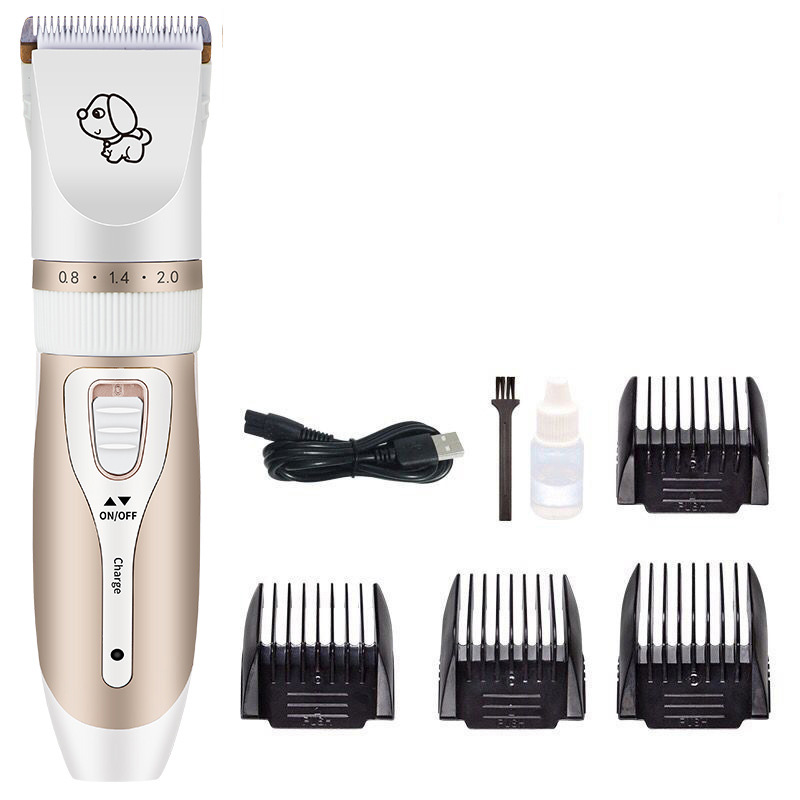 Rechargeable Professional Hair Clipper Hair Trimmer Dog Hair Clipper Grooming Shaver Set Pets Haircut Tool