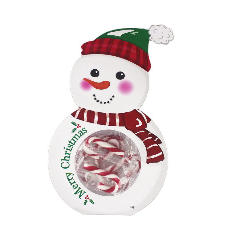 Christmas cane shape candy fruit flavor boxed lollipop