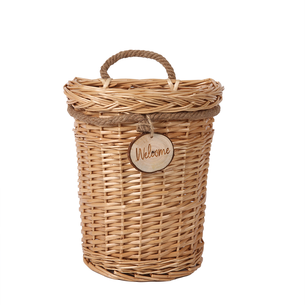 Wholesale artificial flower hanging baskets organizers hanging basket chair Pineapple wall hanging basket with rope handle