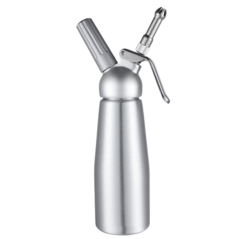 Portable 500ml Aluminium Whipped Cream Dispenser Charger Kitchen Dessert Tools Wholesale Canisters Cream Whipper Dispenser