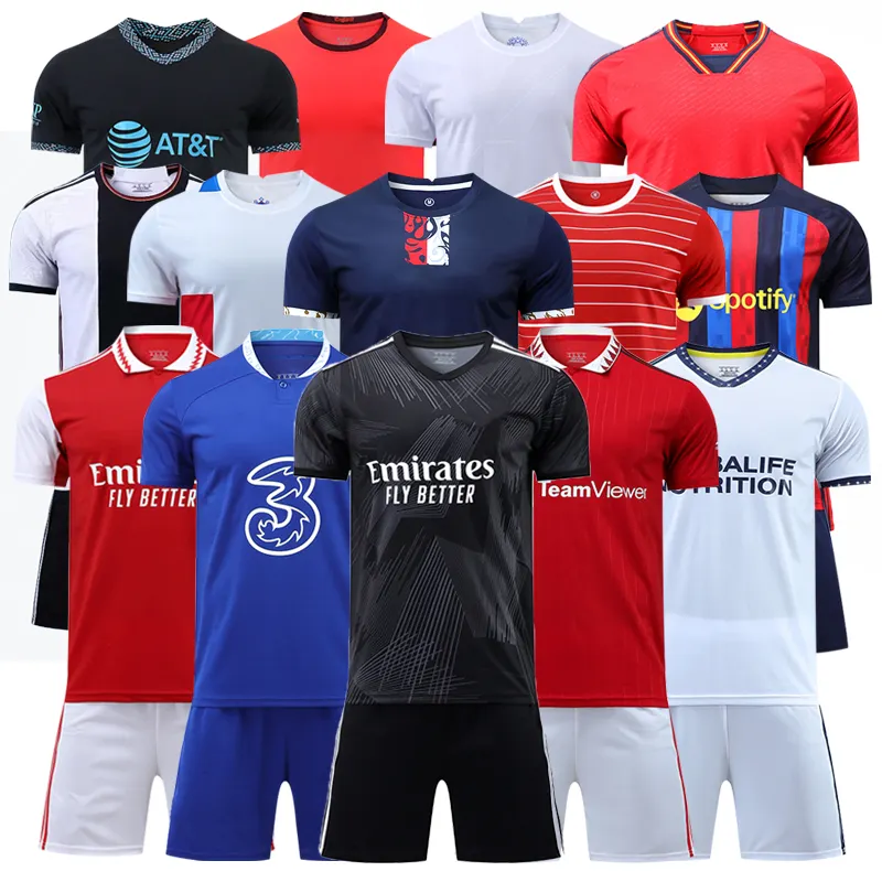 Soccer Jersey Custom 2023 Thai Quality Football Jersey Soccer Sport Club Jersey With Cheap Price