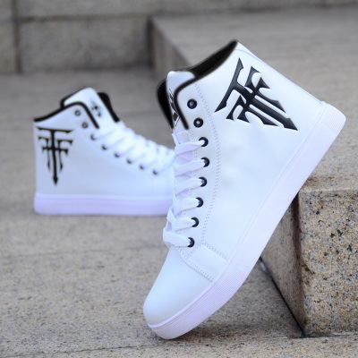 Fall new men's sneakers high-top board shoes trend lace-up men's boots
