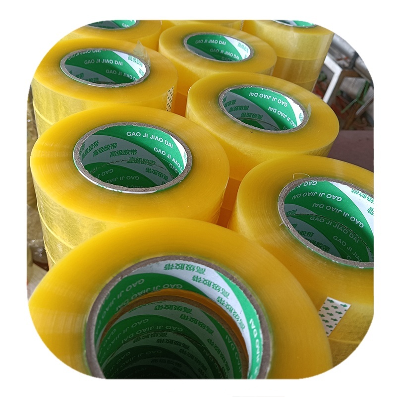 China manufacturer clear tape 35-90micron self adhesive tape packaging tape clear jumbo roll