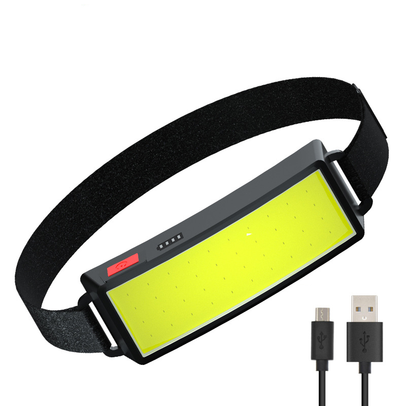 Lighting Headlights Headlamp Portable Mini COB LED Headlight with Battery Flashlight USB Rechargeable Head Lamp Torch