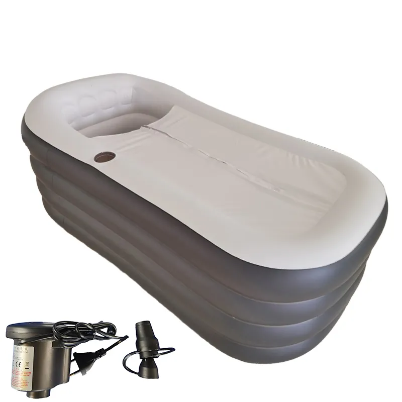New Outdoor Inflatable Hot Tub Spa Portable Folding Bathtub for Adult