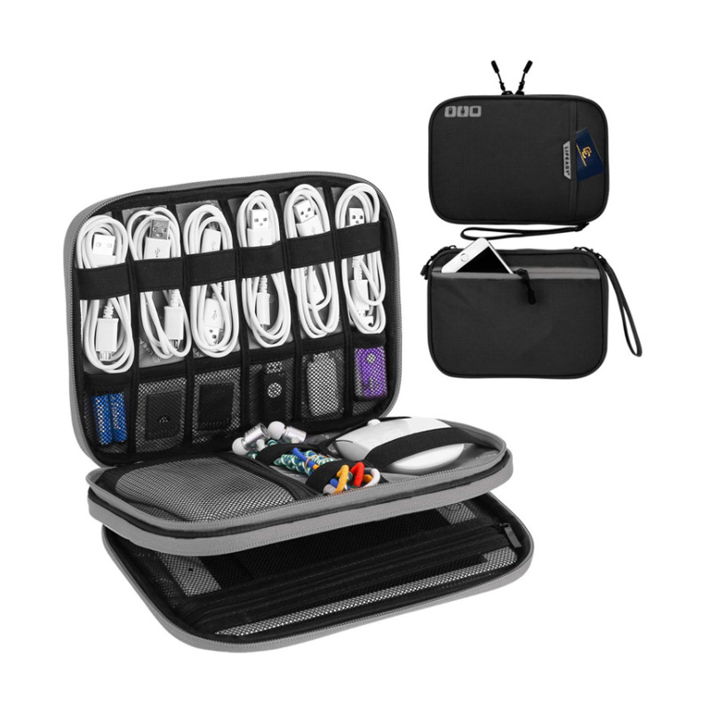 Electronics Organizer Cable Cord Wire Bag Travel Accessories Tech Gadget Charger Storage Case