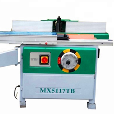 vertical spindle moulder wood milling machine with sliding table