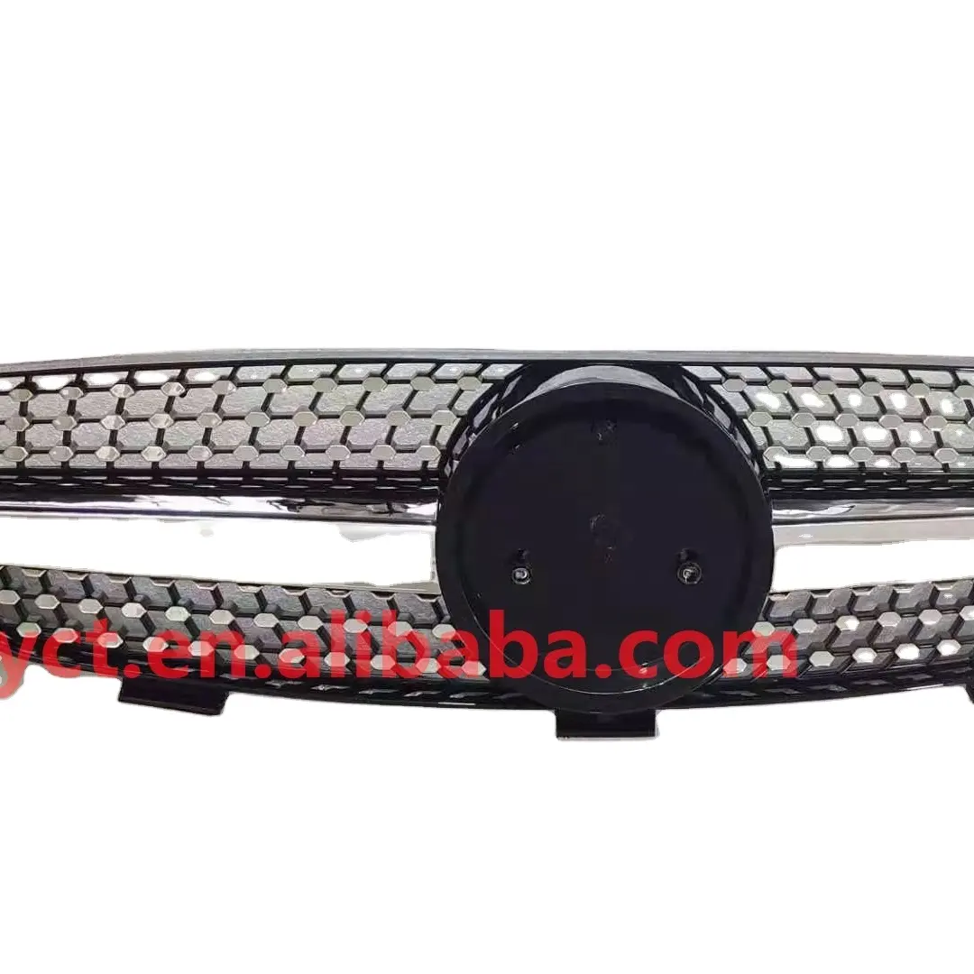 Hot Sale Auto Parts Front Grille ABS Plastic Front Car Mesh Grille  For Mercedes 03-19 CLK W209 diamond and AMG style grille