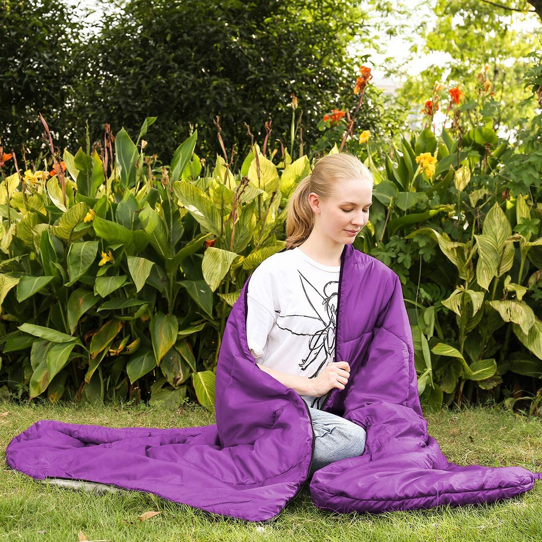 Woqi Outdoor Activities Can Use Waterproof XL Size Upgraded Version of Camping Sleeping Bag