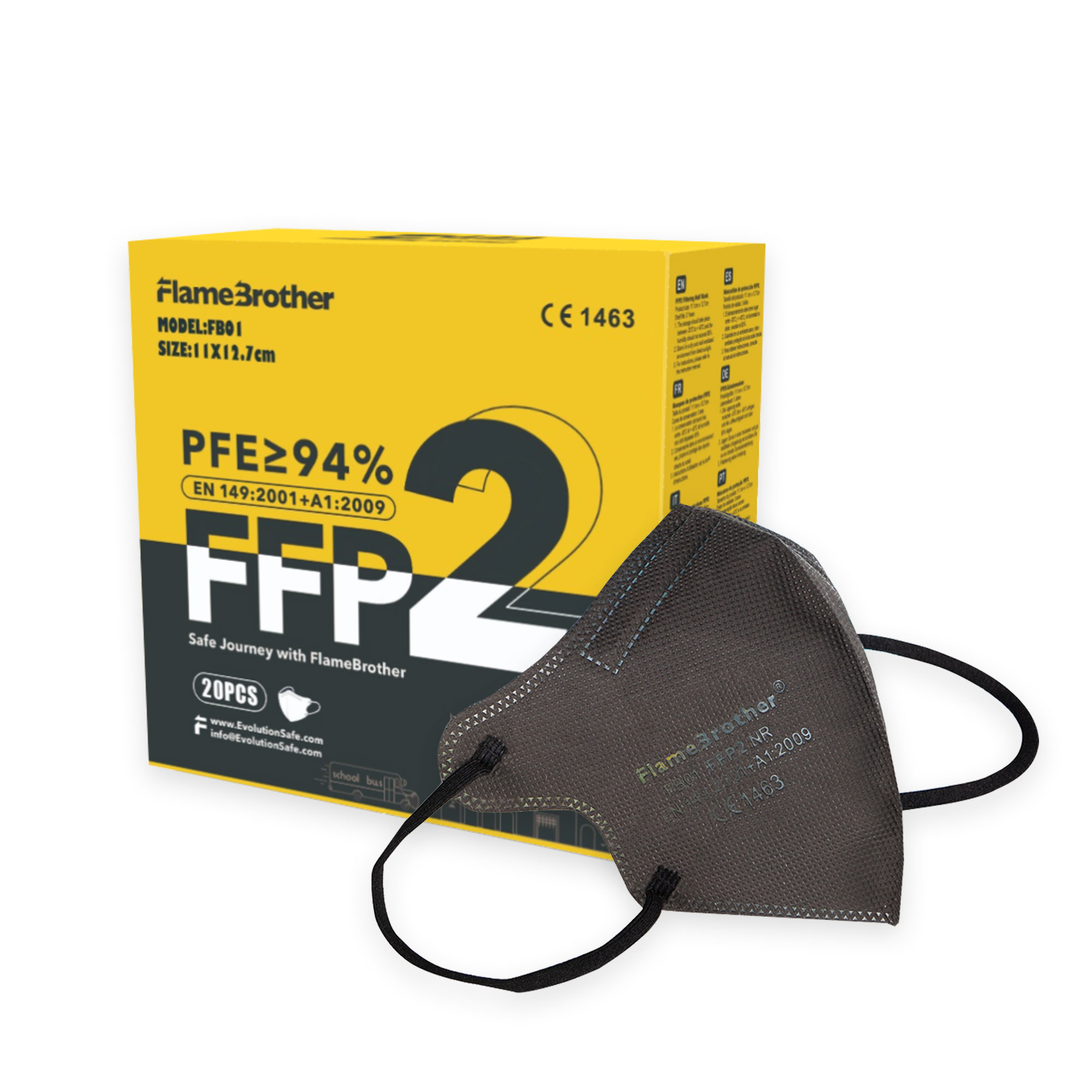 Evolution EN149 FFP2 6plys health care Face Mask Anti Fog Style Face Mask Non-woven Fabric color 10000pcs FFP2 mask