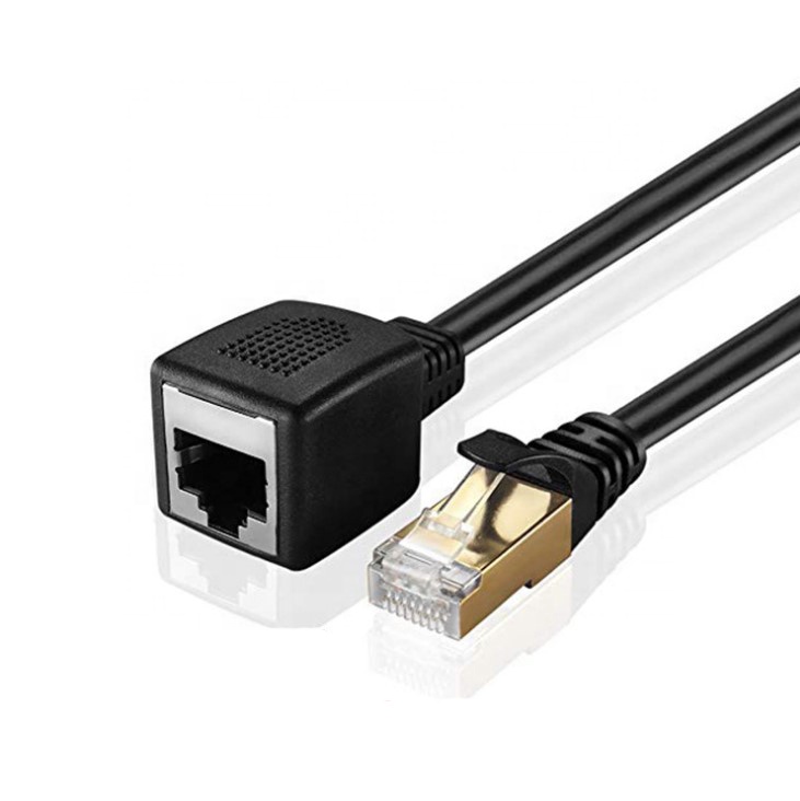 Ethernet-кабель RJ45 Cat 7, Удлинительный кабель «штырь-гнездо», Сетевой удлинитель локальной сети, 1 м, шнур для ПК и ноутбука