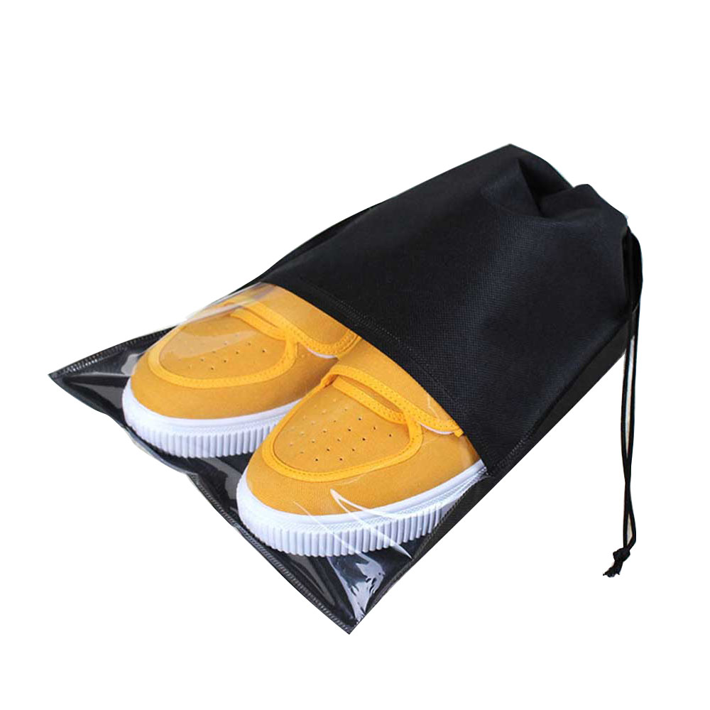 Моющийся оптовый мешок для обуви Drawstring, многоразовый нетканый мешок для хранения пыли Drawstring