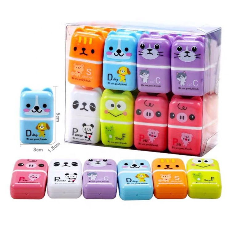 Pet cartoon pattern boys and girls roller eraser student stationery eraser creative elephant skin eraser