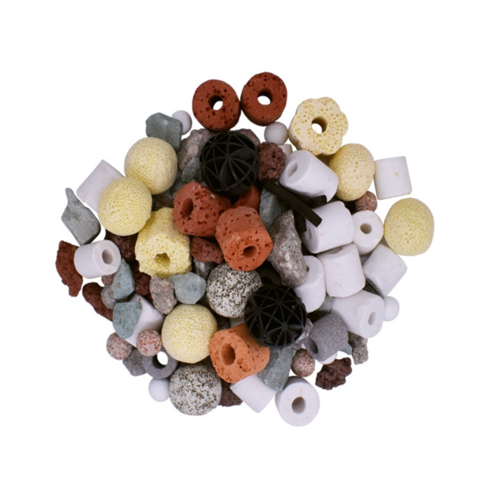 Family Fish Tank Filtration Material Ceramic Ring Bacterial House Bacterial Ring Aquarium Ten-in-one Filter Plant