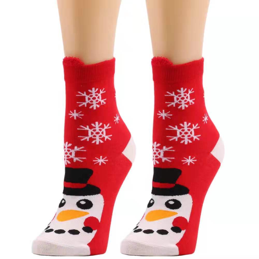 European and American high quality new autumn socks Santa elk Christmas socks