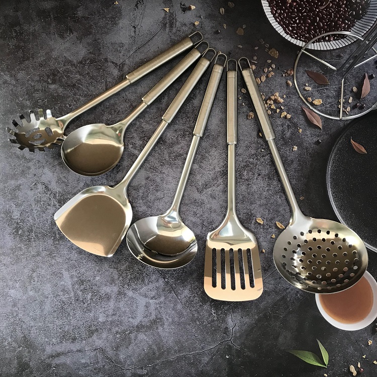 Chinese Cooking Accessories Tools Stainless Steel Handle Utensils Stainless Steel Kitchen Tool Set
