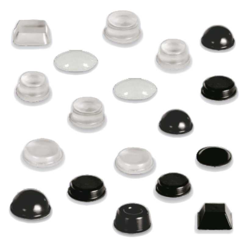 One-stop Purchasing HTB HPB Hemispherical Cylindrical Square Self-adhesive Sticky Furniture Damper Buffer Protect Bumper Pads