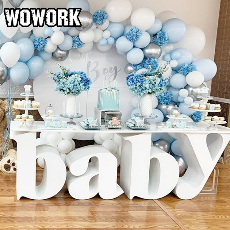 WOWORK Горячая продажа новый стиль большой детский стол с надписью для дня рождения свадьбы Любовь стол торт