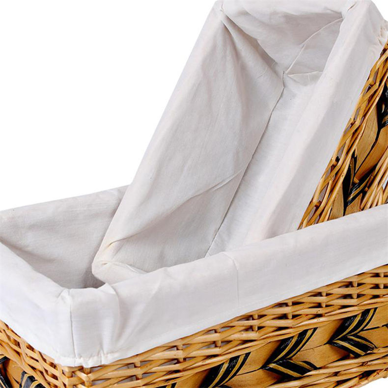 Wholesale Cheap Rattan Grey Willow Wicker Storage Basket
