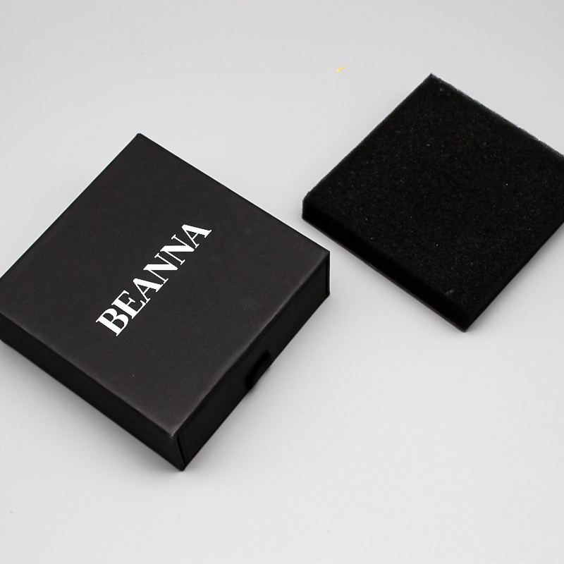 Eco Friendly Logo Designer Cardboard Packaging Closure Custom Black Paper Gift Box with Logo