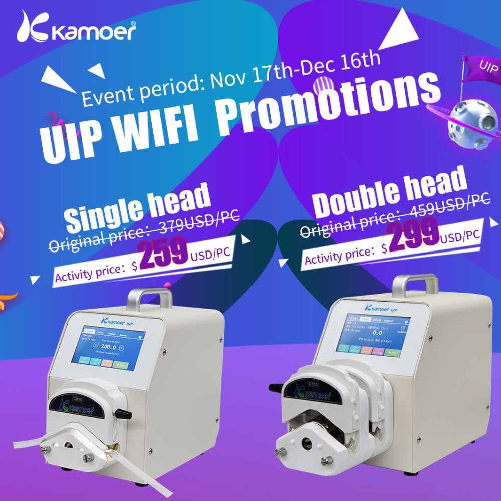 UIP WIFI контроль большой поток kamoer перистальтический насос дозирования жидкости
