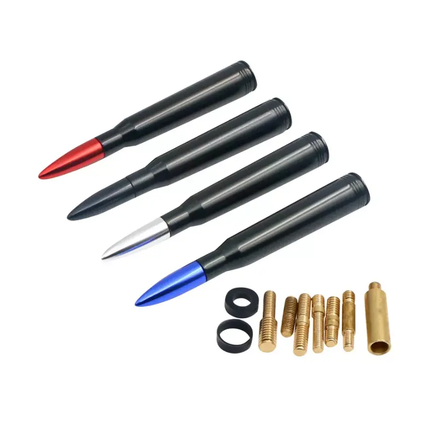 General Modified Car Automotive Antenna Personality Aluminum Alloy Anodized Bullet Head Antenna