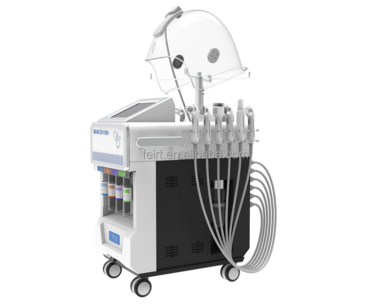 Multifunctional 12 in 1 oxygen facial oxygen hydra peel microdermabrasion bubble skin care face cleansing beauty machine