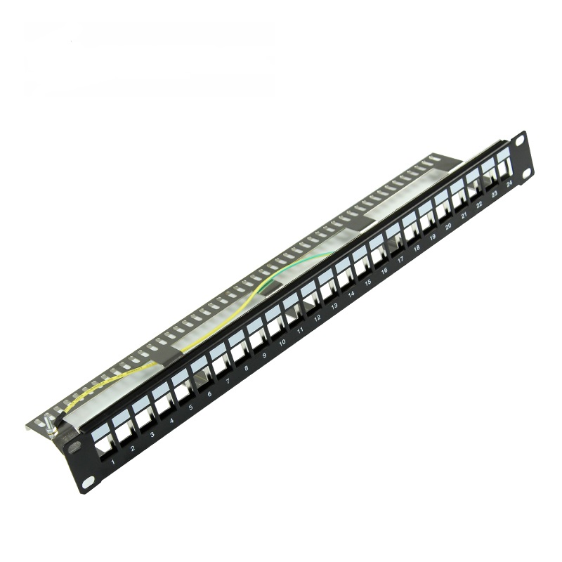 Стойка 1U сеть UTP FTP патч-панель с 24 портами для разъема cat6 keystone jack