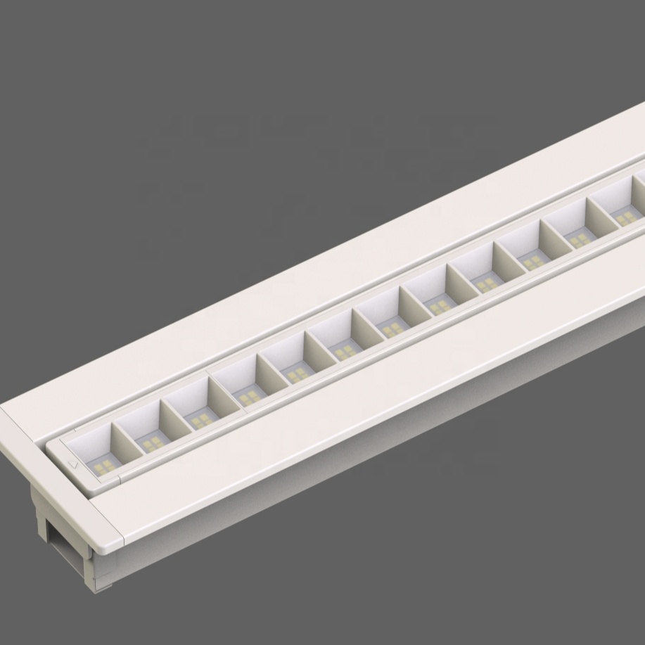 TRIECO Single Double Led Light UGR<19 135LM/W ZHAGA Standard Modularization Led Recessed Lamp