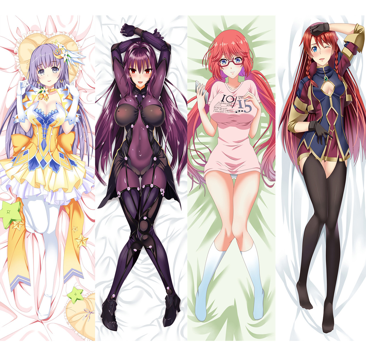Custom Printed No MOQ Anime Body Hugging Pillow Cover, Body Pillow Case Custom Hentai Dakimakura, Dakimakura Hentai Pillow