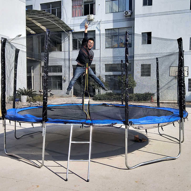 Коммерческие наружные игровые наборы Профессиональный круглый дети 16ft батут кровать для продажи